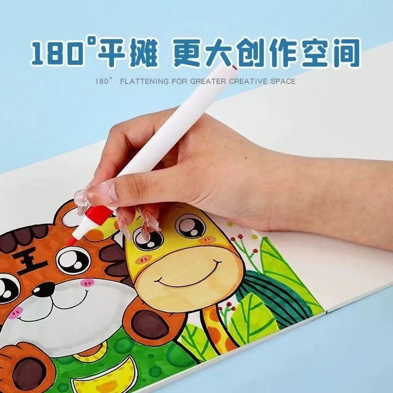 卡通正方形图画本加厚学生绘画素描图画本