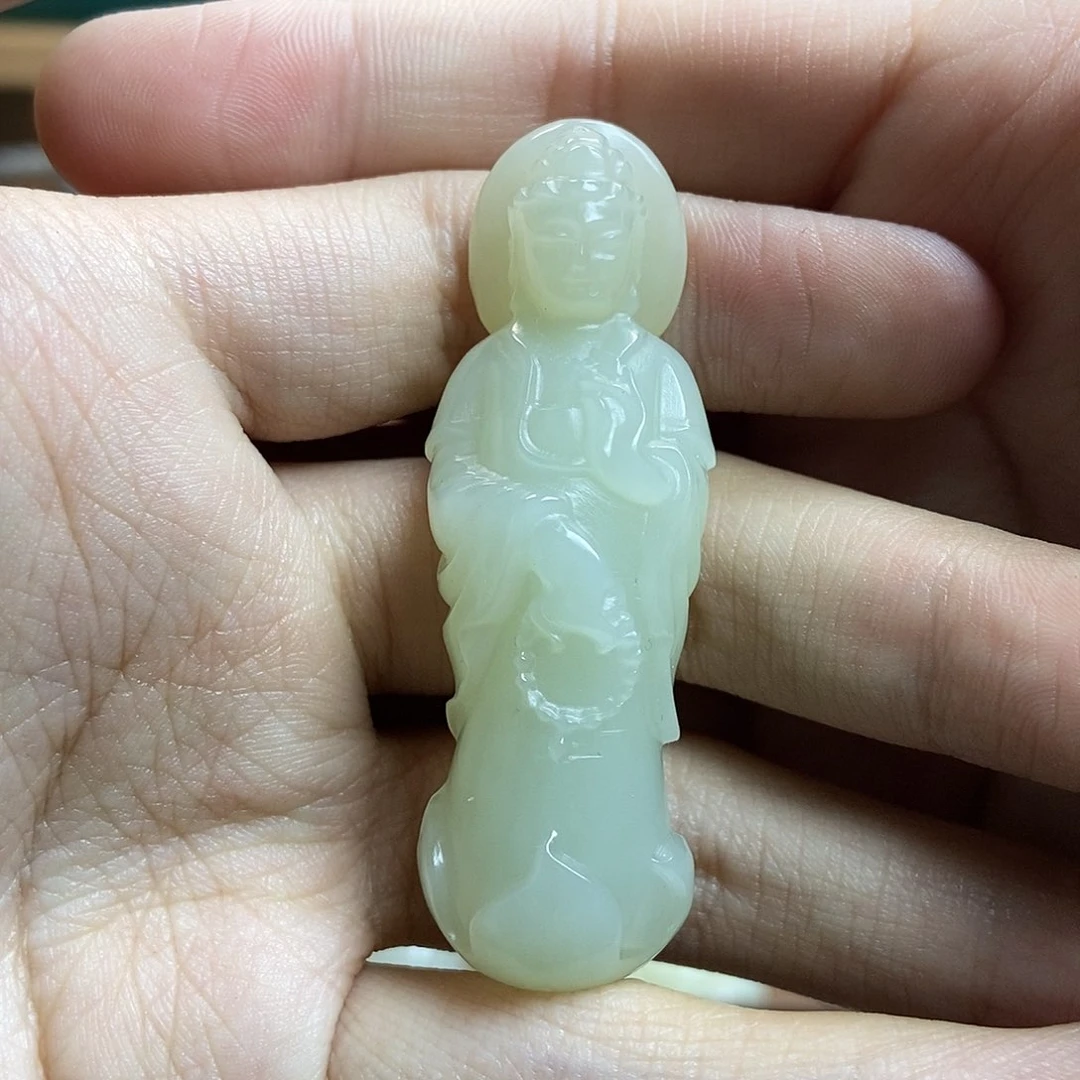 和田玉（糖玉）颈饰未镶嵌