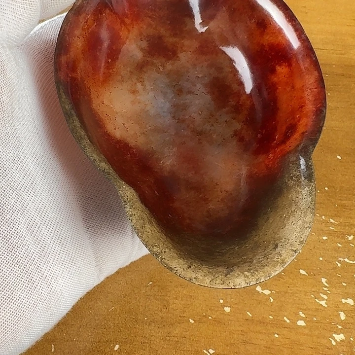 玄***一和田玉未镶嵌挂件