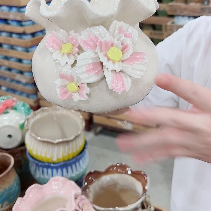 有孔，凑单福利满10元发货陶瓷多肉花盆！