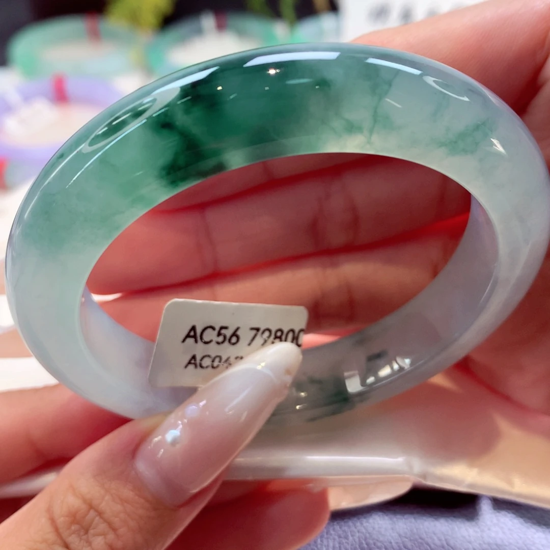 未镶嵌手镯翡翠泥鳅背46号66