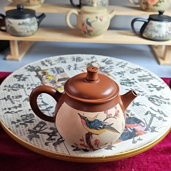 建水紫陶复烧茶壶全品9号