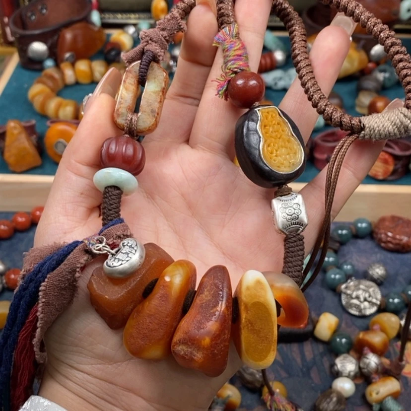 【闪购商品】蜜蜡颈饰未镶嵌项链