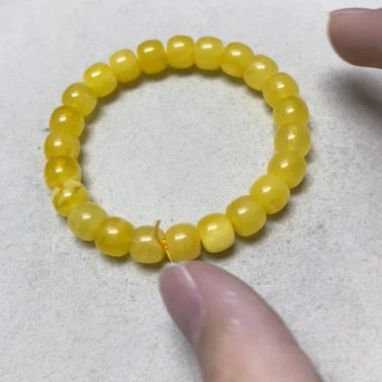 未镶嵌蜜蜡裸石手串