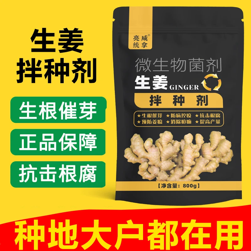 亮威生姜拌种剂防病抗菌防虫提高出芽率高产包衣剂生根壮苗肥料