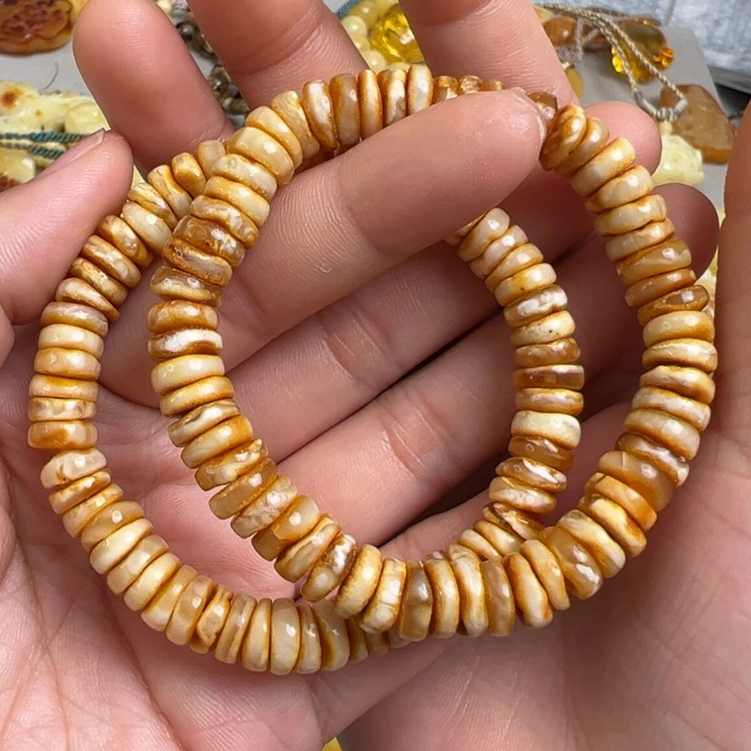 蜜蜡未镶嵌裸石多样性发一条