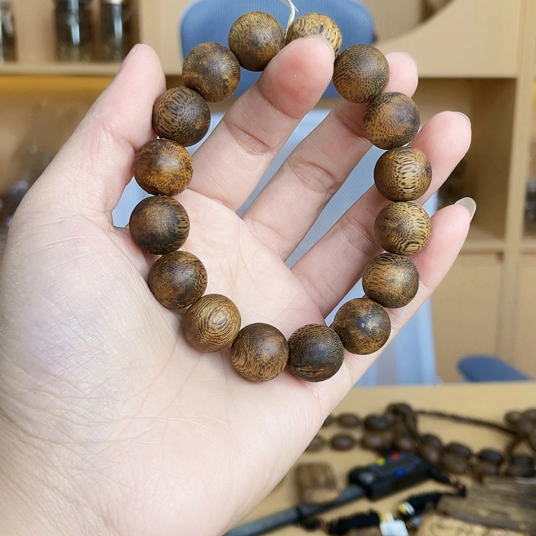 沉香沉香碎屑野生白棋圆珠单圈1.4/17克多样性发一