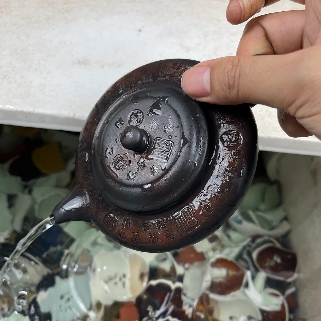【闪购商品】百福紫陶虚柄壶BZT
