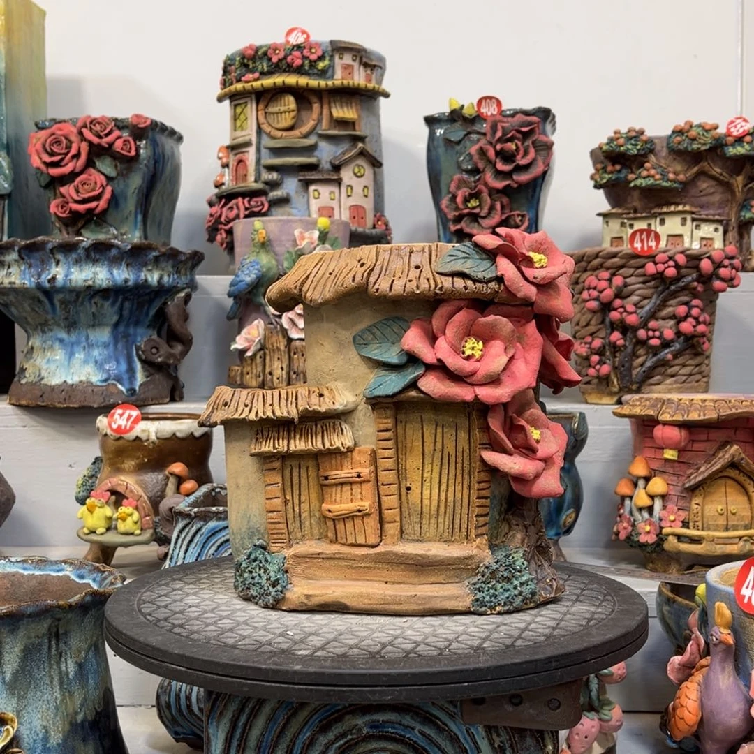 陶瓷微瑕515 号陶然花盆厂家直销