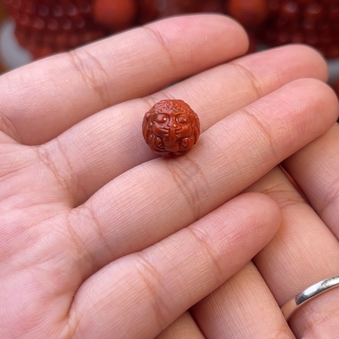南红玛瑙天然川料瓦西象神珠未镶嵌不***z