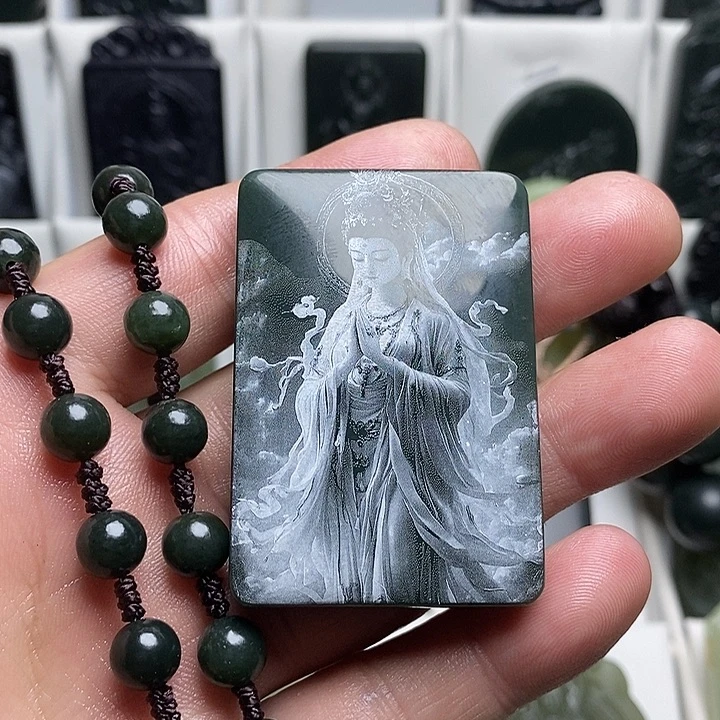 和田玉（青玉）未镶嵌颈饰