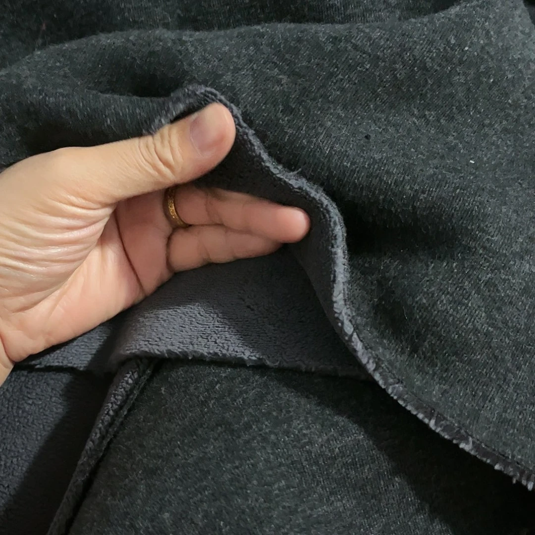 南***服深灰色羊毛拉架复合奥利绒加厚3米长