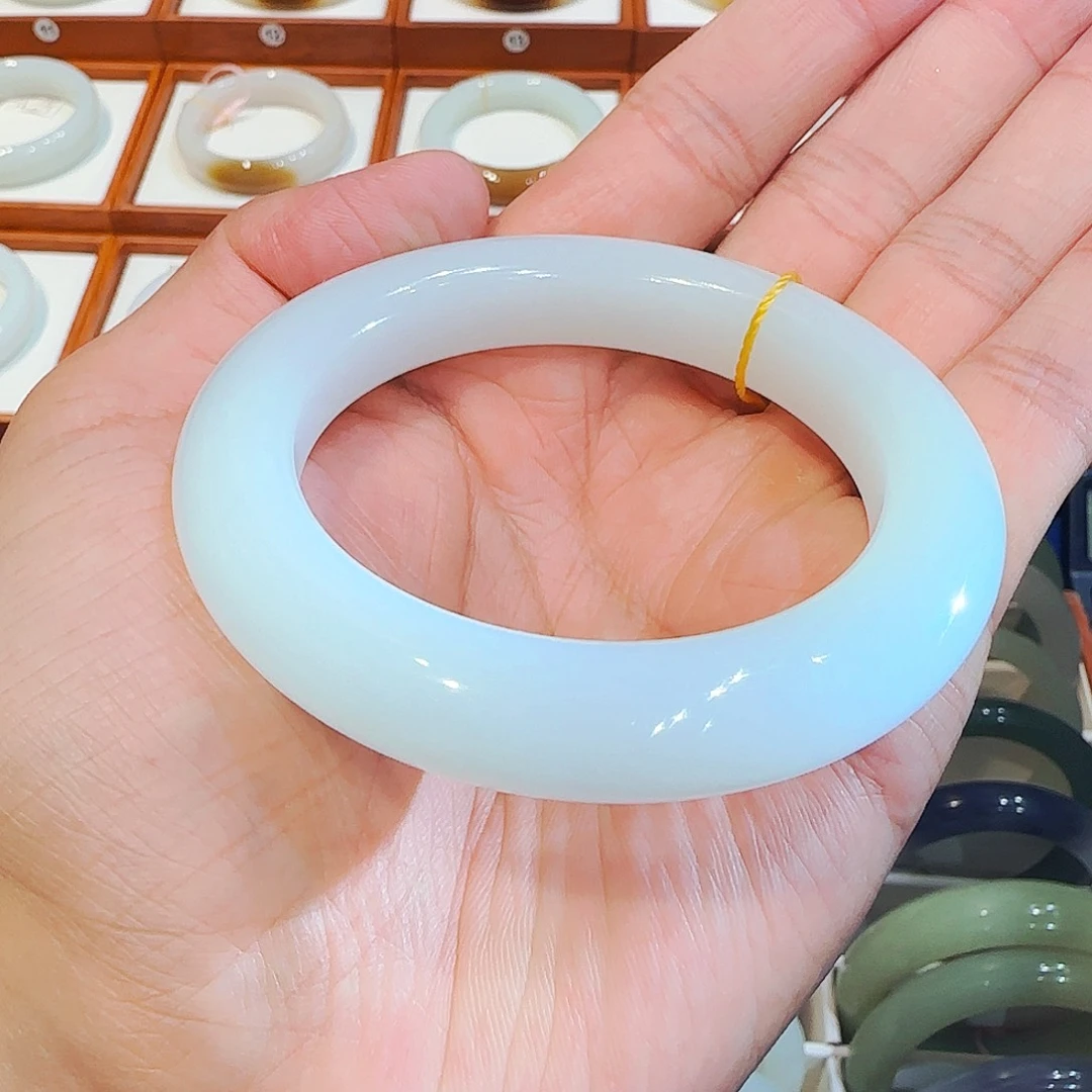 未镶嵌手镯和田玉新疆羊脂白玉55 56 57