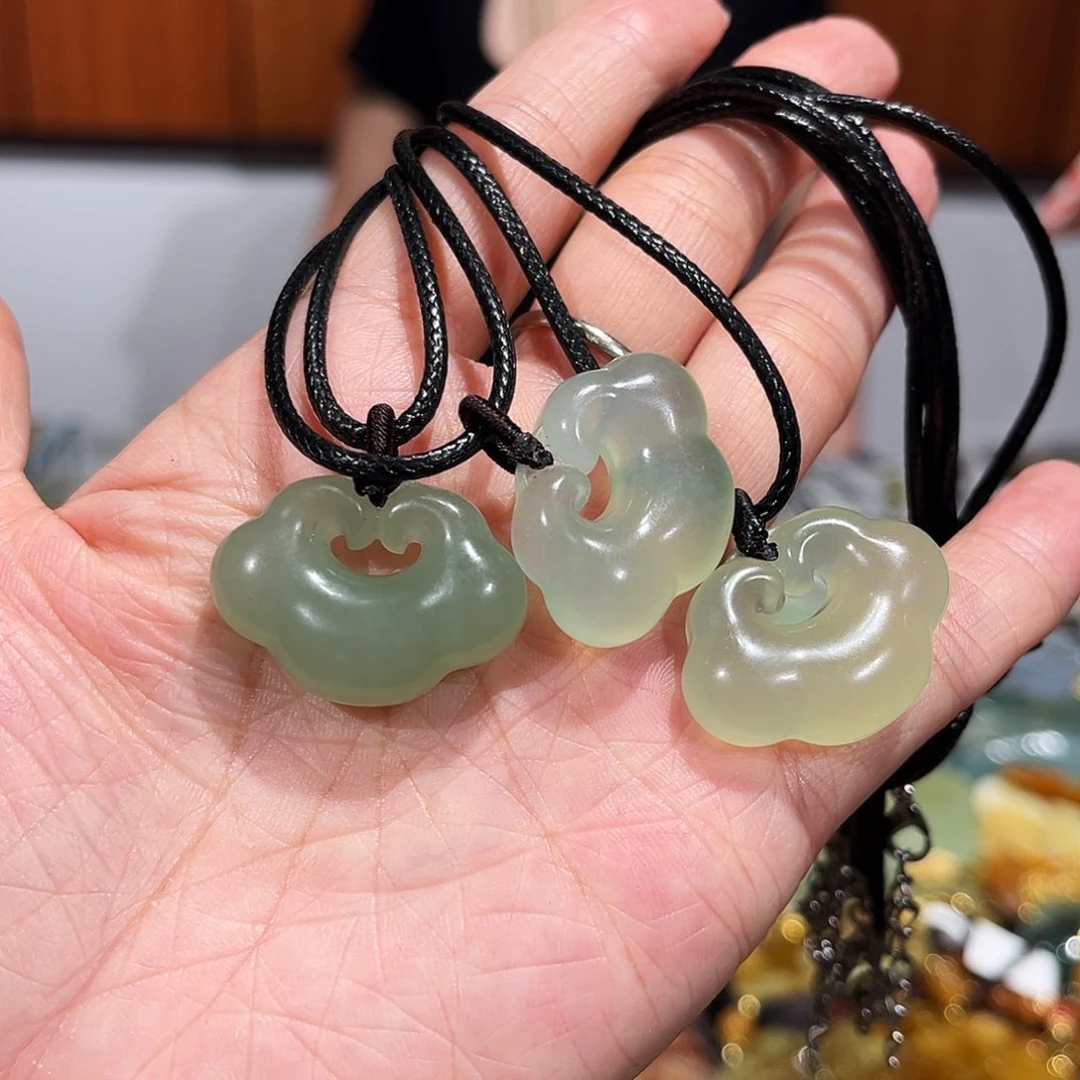 岫玉未镶嵌毛衣链