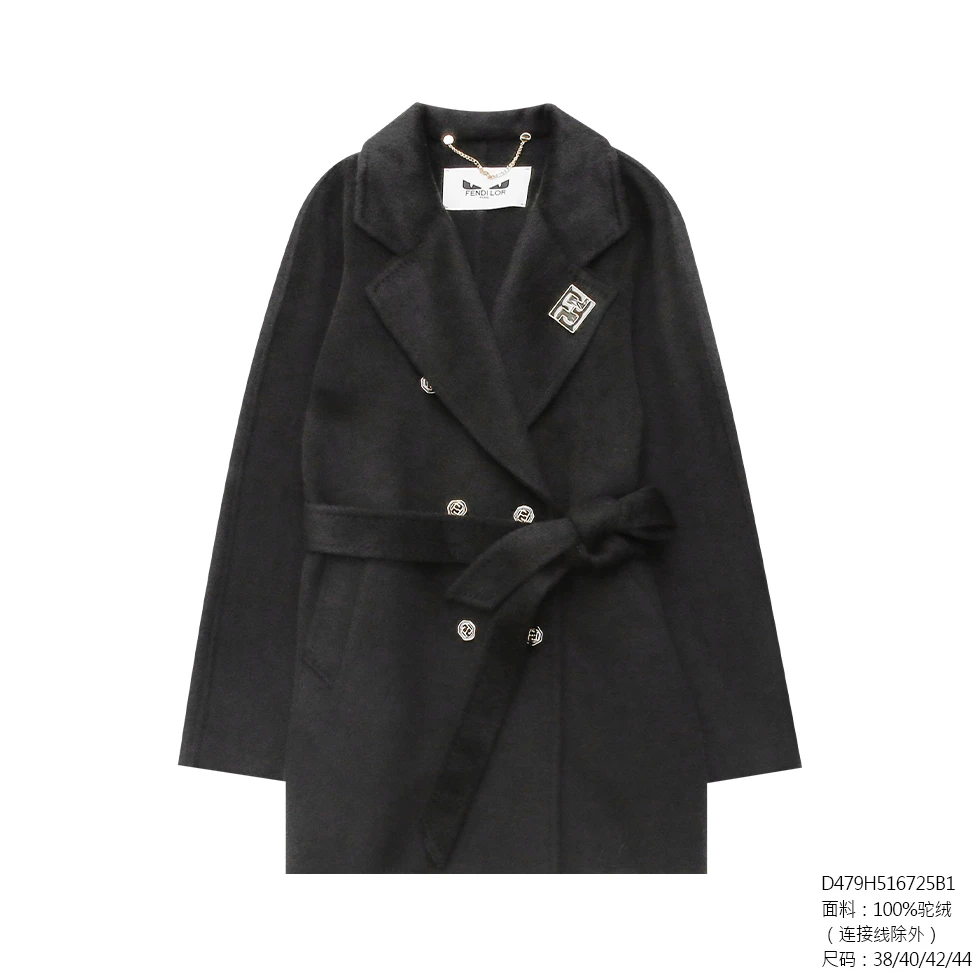 FENDILOR小怪兽25年秋冬款女士大衣D479H516725B