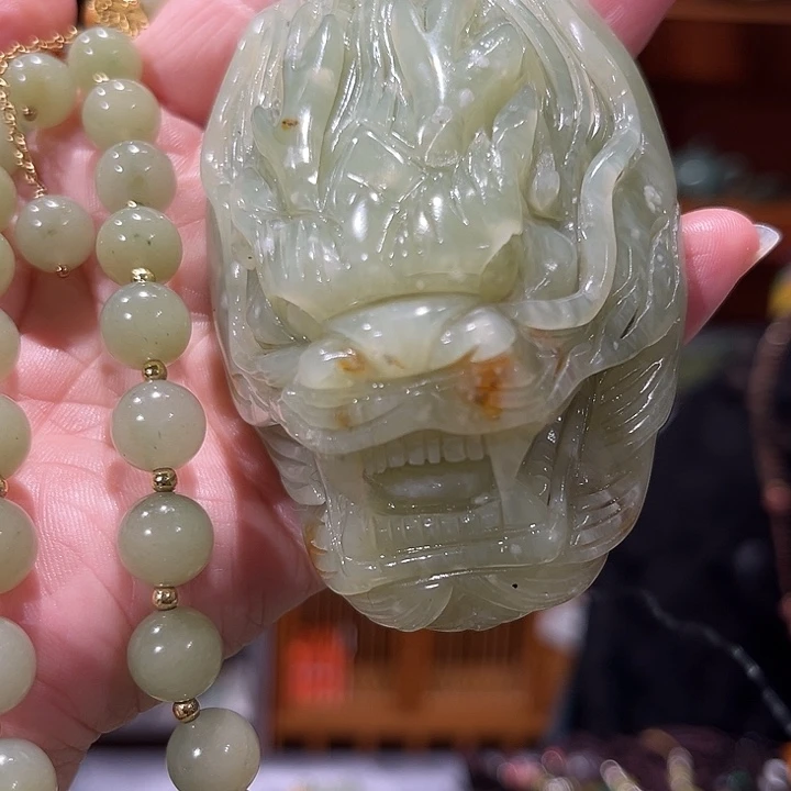 未镶嵌岫玉毛衣链