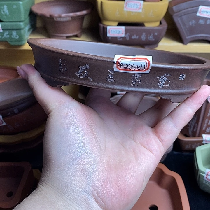 琉璃手工艺品宜兴紫砂精品花盆