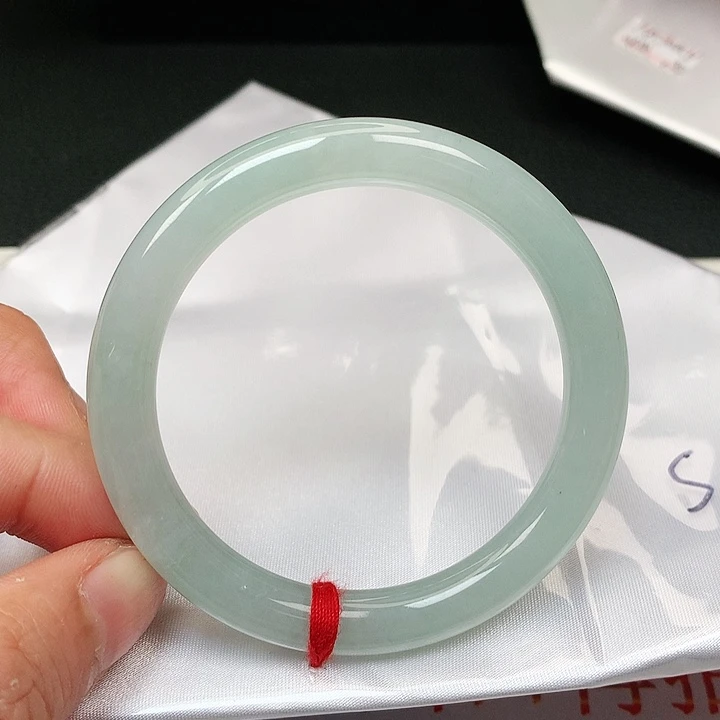 翡翠手镯未镶嵌缅甸天然53-54