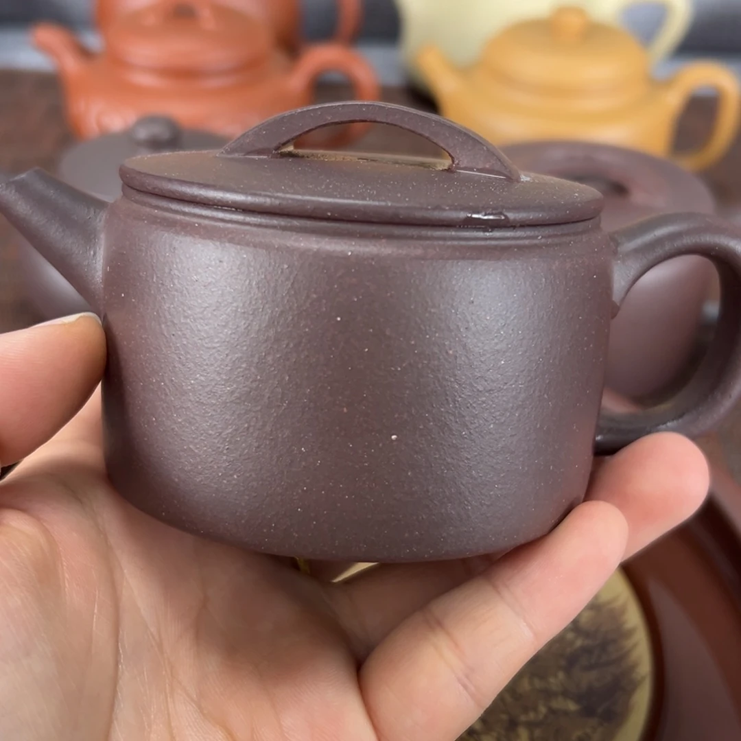 紫砂茶壶砂性紫泥汉瓦封釉