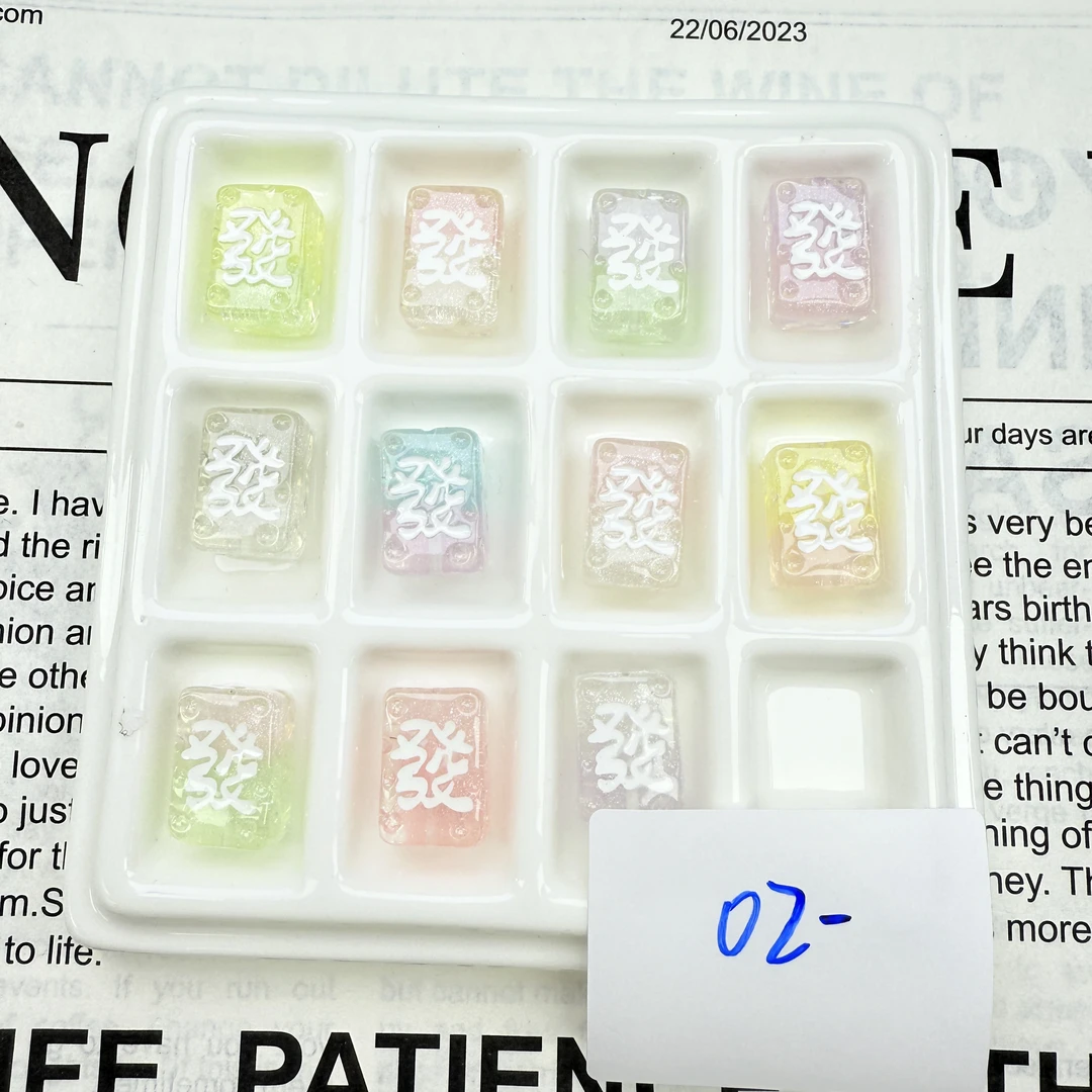 韩国胶定制款02 描金發通孔 DIY配件