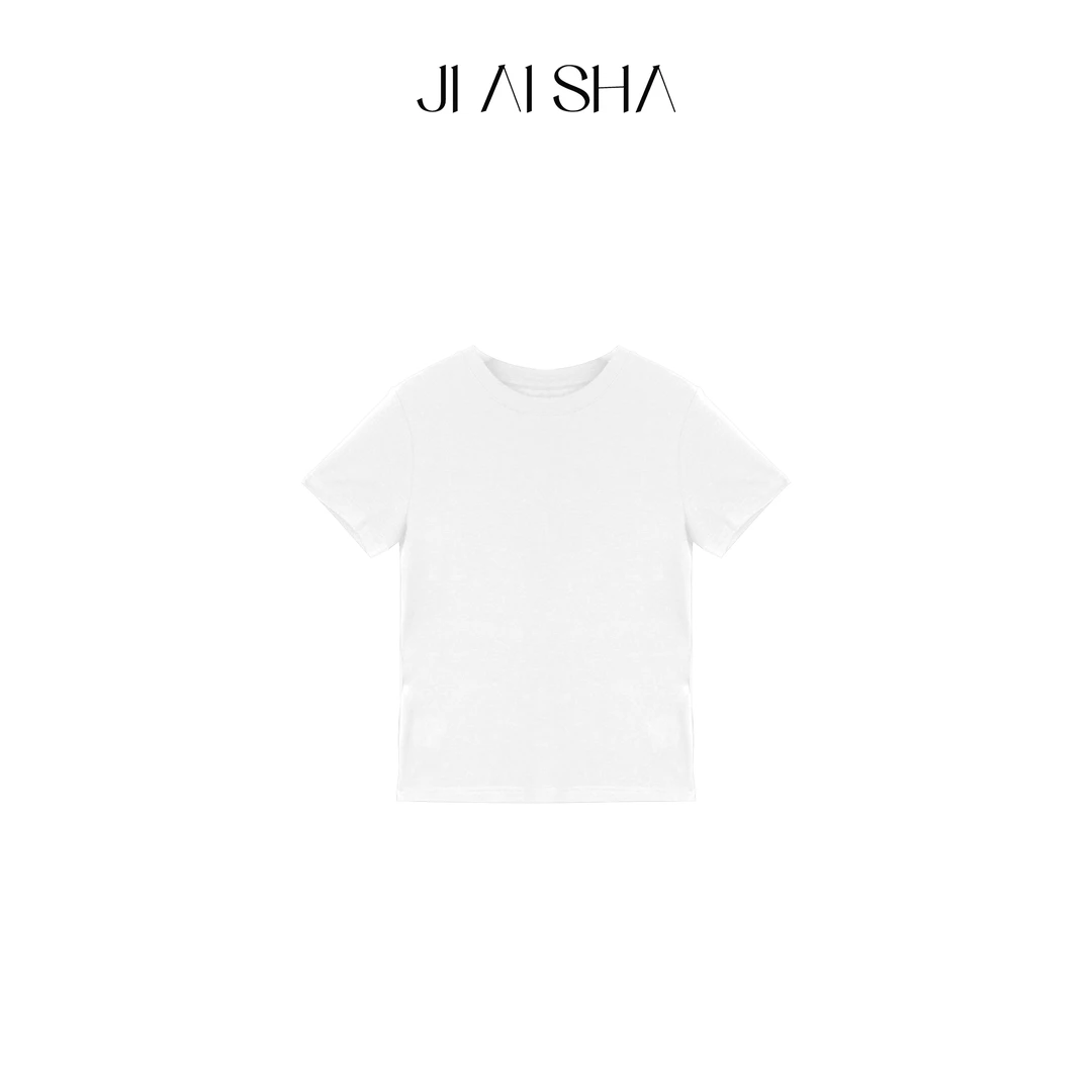 JAS 今屿“极简舒适”莱赛尔绵羊毛短袖正肩微透T恤JAS-HT-6001