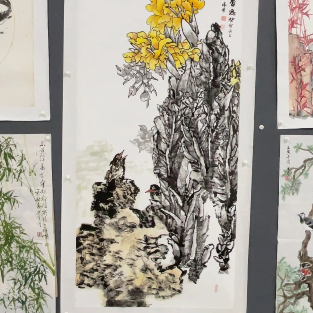 国画薛淑芬老师绘画