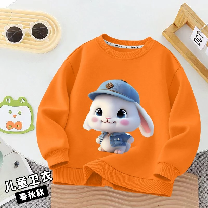 男童圆领卫衣2025春秋新款打底宽松儿童帅气百搭上衣洋气潮流爆款