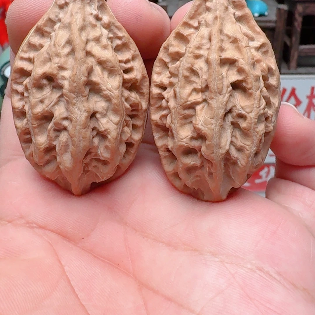 文玩核桃吊坠奶油柳叶