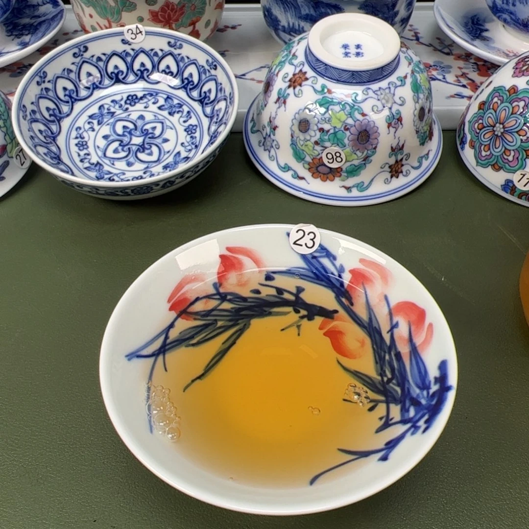 陶瓷景德镇纯手工纯手绘茶具木木23