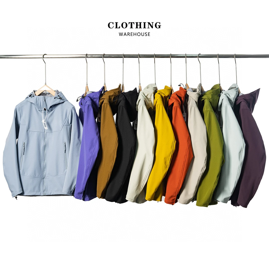 2.0腋下带拉链立体剪裁户外运动软壳外套日常通勤舒适防水冲锋衣