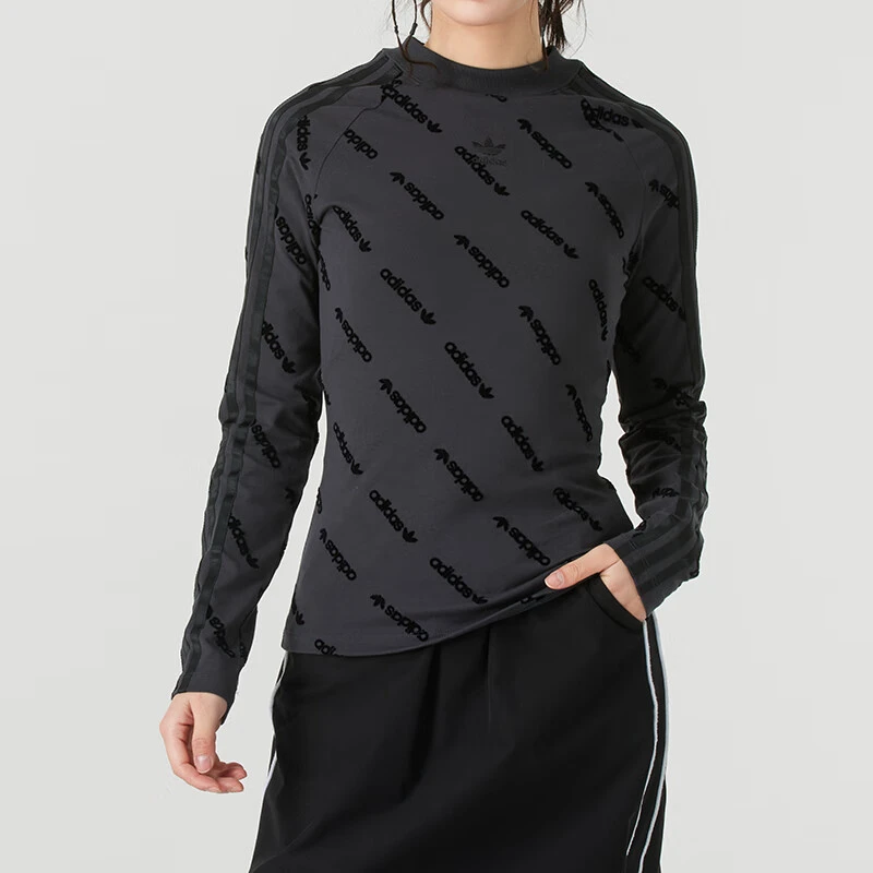 adidas/阿迪达斯三叶草女装25夏季新款运动服健身休闲服长袖T恤衫