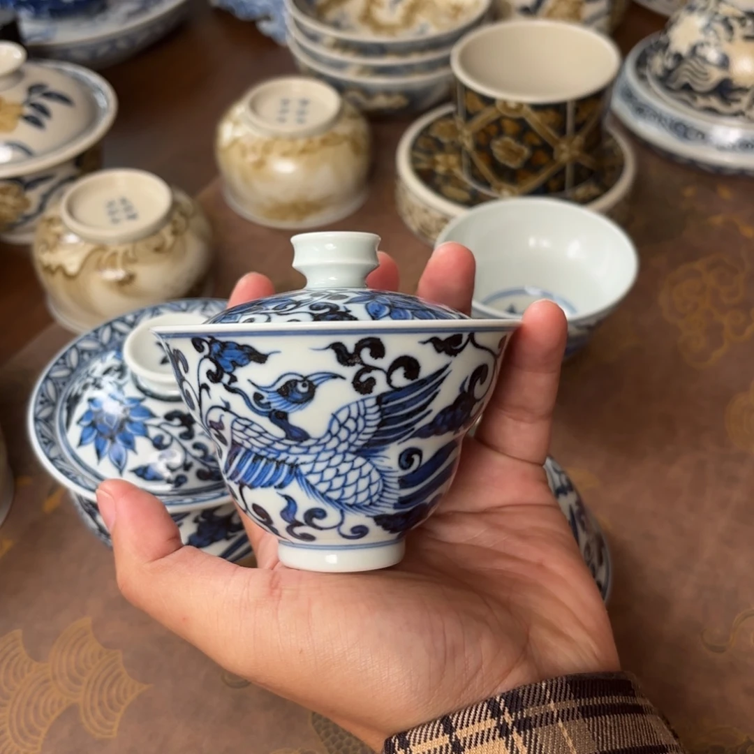 摆件景德镇手绘茶器