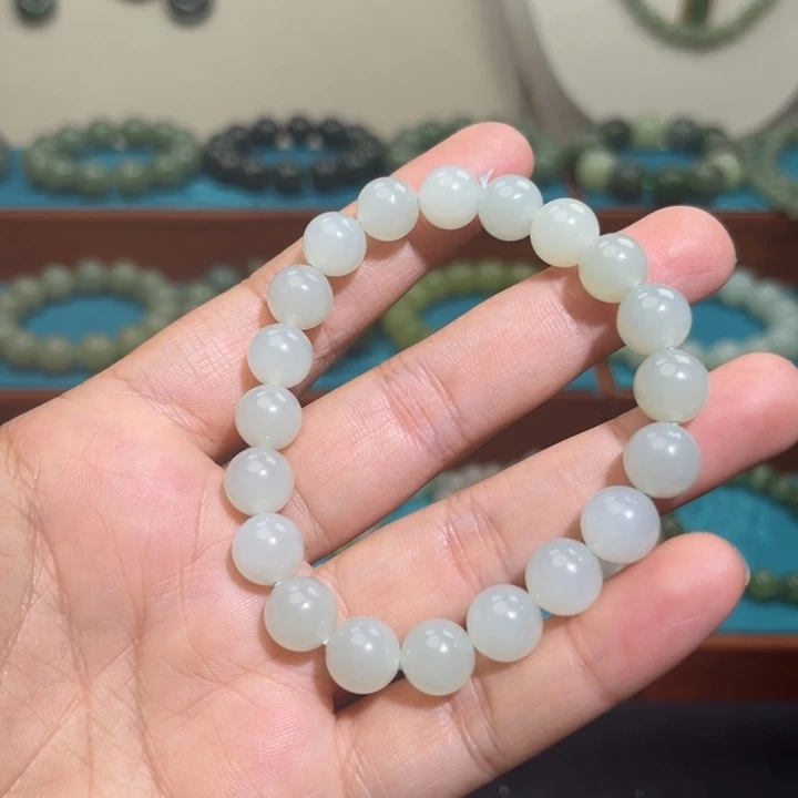 和田玉未镶嵌手链卡10