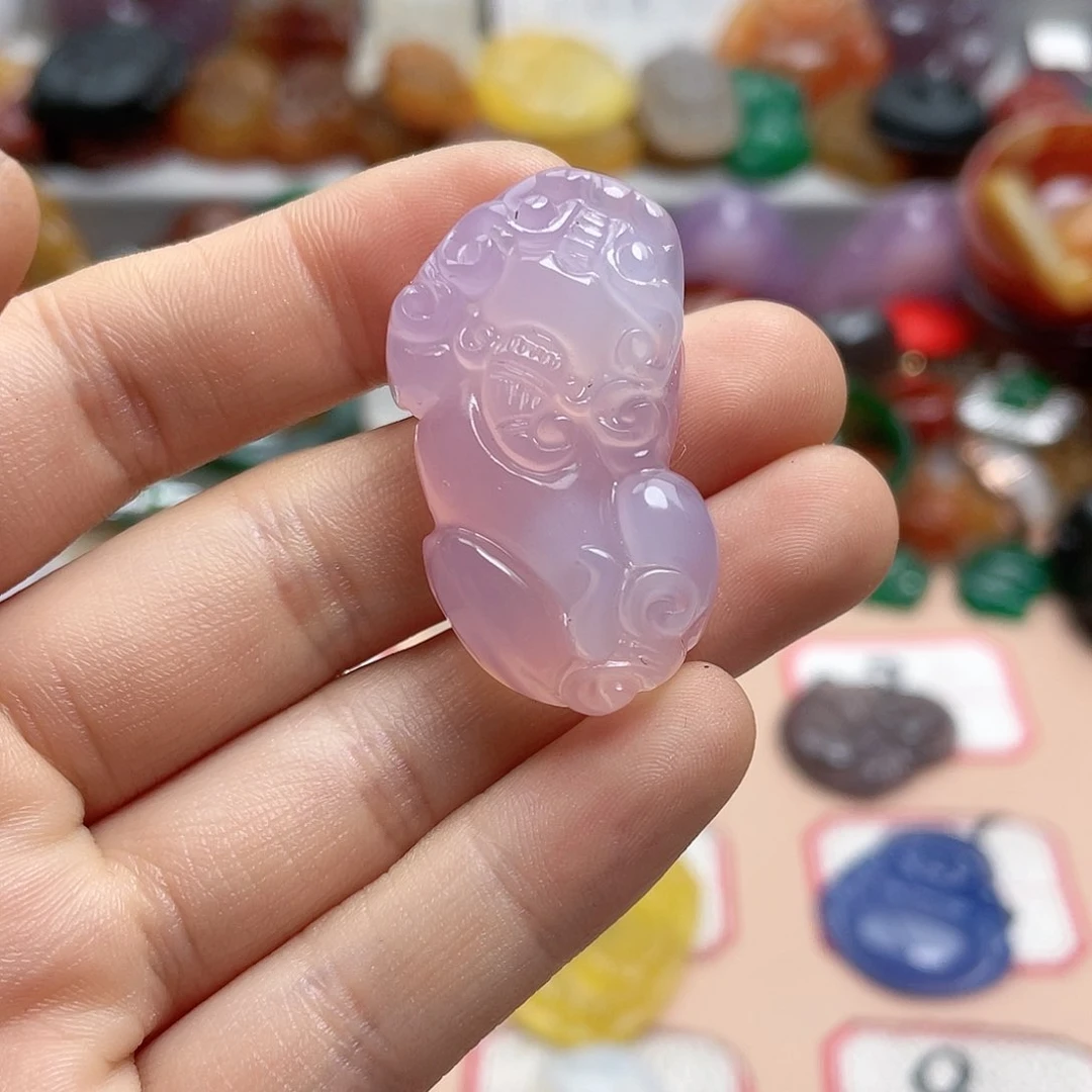 玛瑙/玉髓颈饰合金小****?