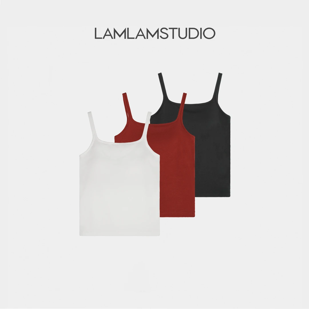 “贴身日记”细肩带立体固定罩杯聚拢托胸吊带背心 张一琳 G392T