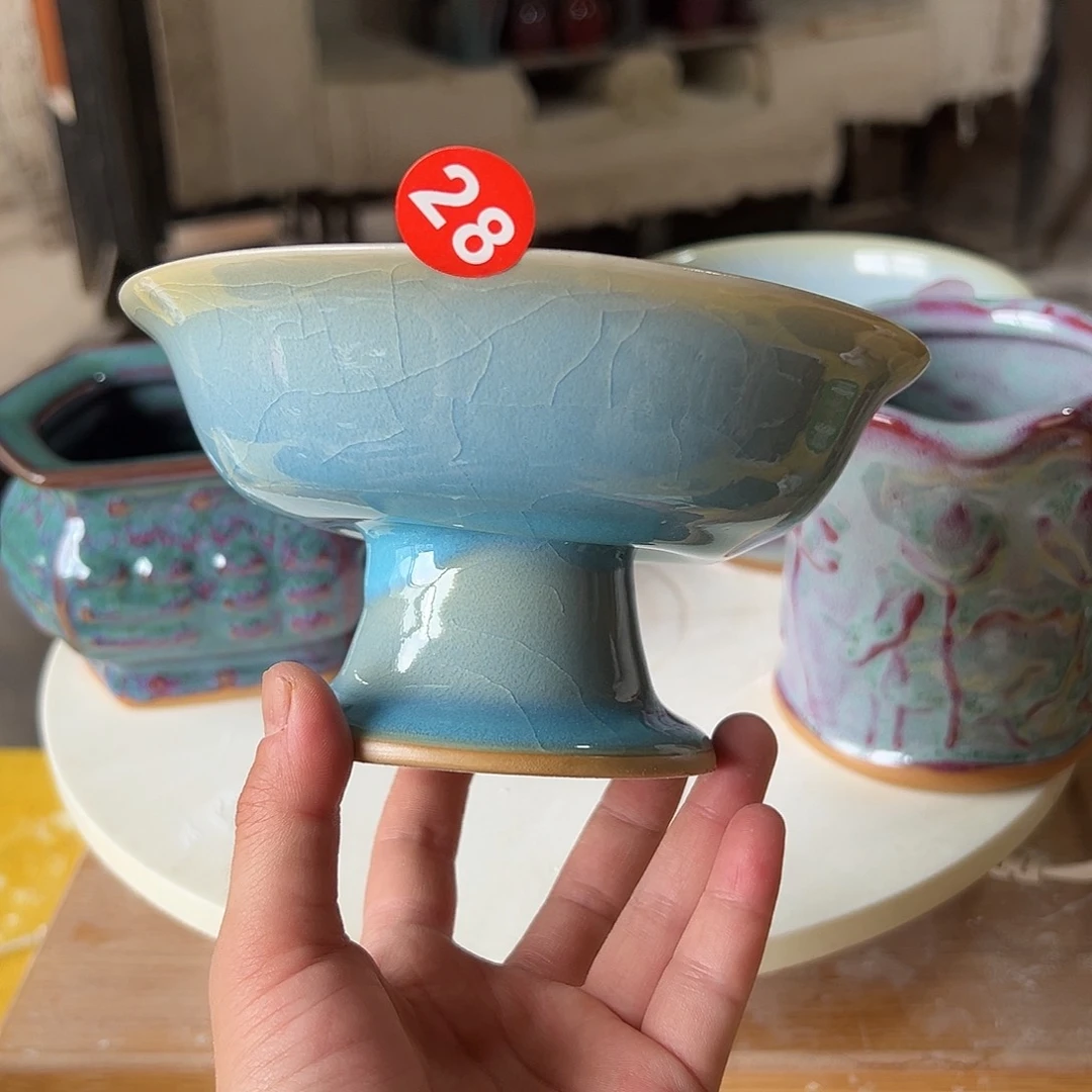 摆件郑家钧窑摆件微