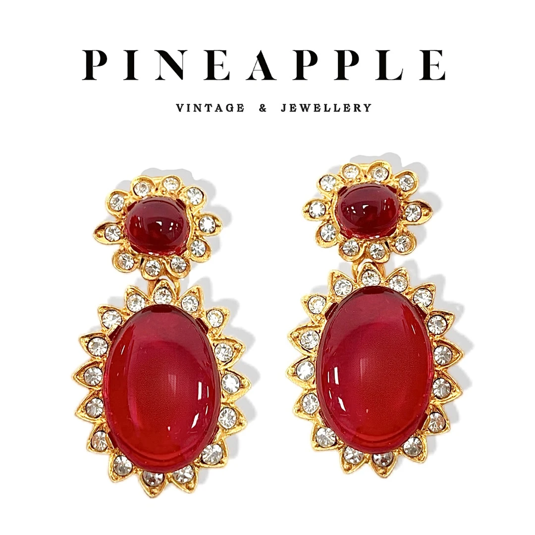 合金耳饰 【PINEAPPLE】KJL美产耳夹