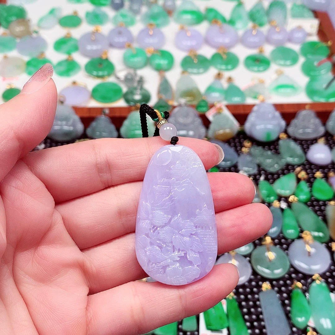 翡翠未镶嵌颈饰天然翡翠A货