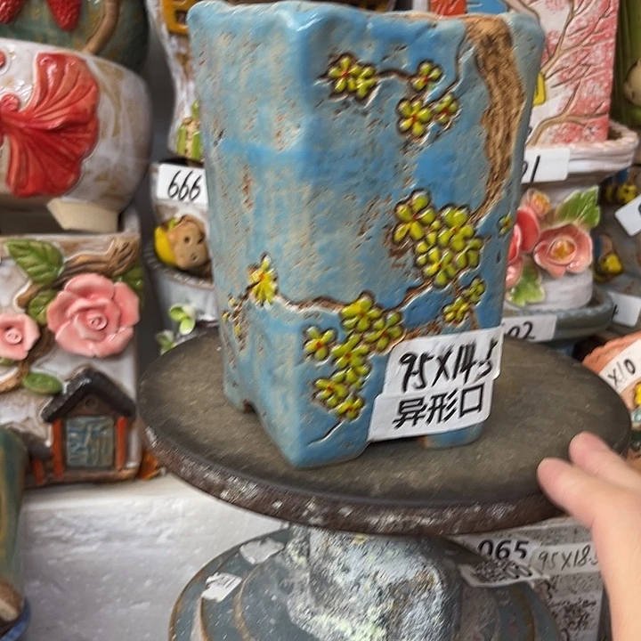 粗陶材质多肉花盆