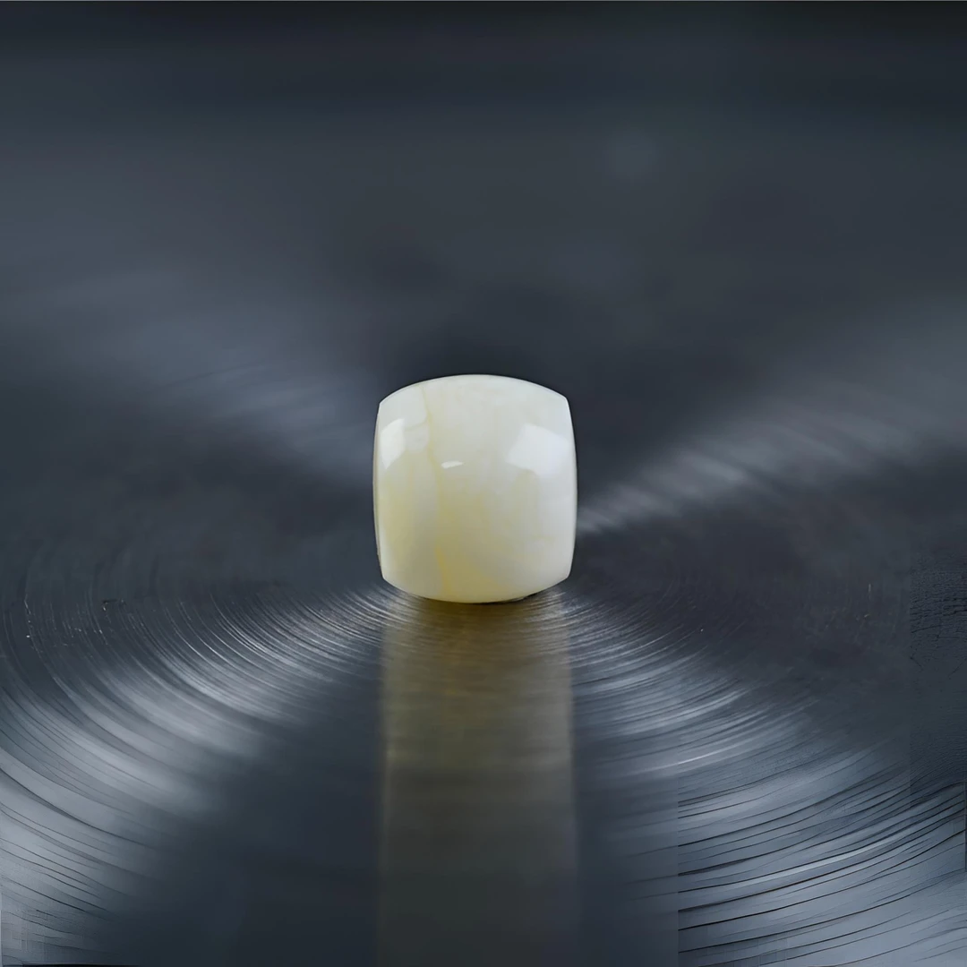 浓蜡金白妖花微倒角直切尺寸8.7*7.8mm琥珀蜜蜡文玩搭配