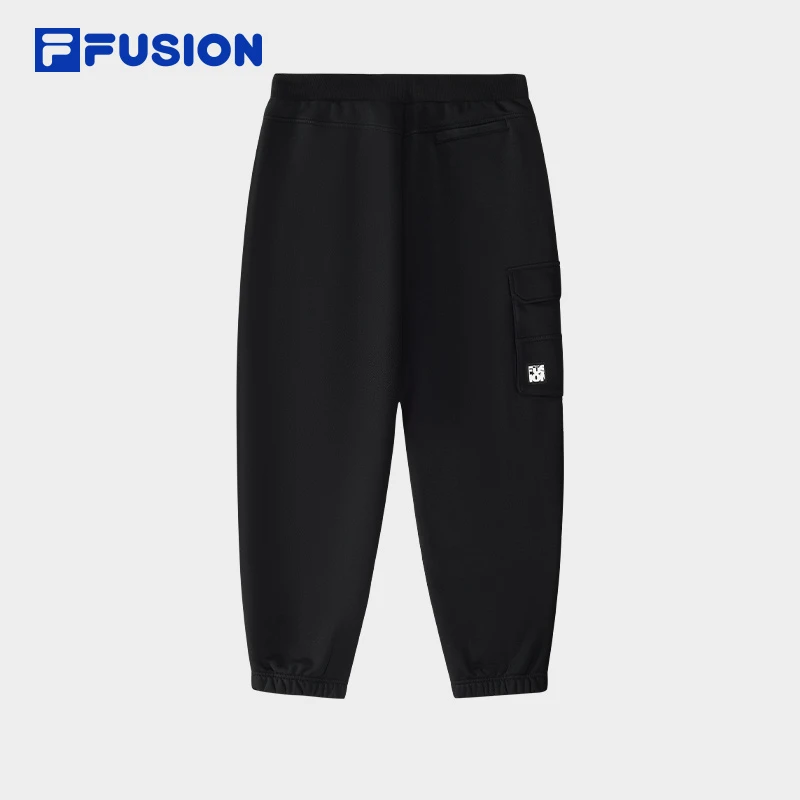 FILA FUSION斐乐针织长裤25春款休闲宽松加绒工装裤T11W513604F