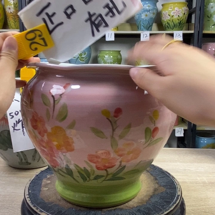 景德镇高温陶瓷花盆