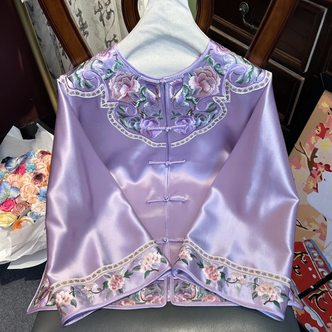 【诗雅微瑕】断码汉服新中式夏季日常风重工刺绣LX5219547626