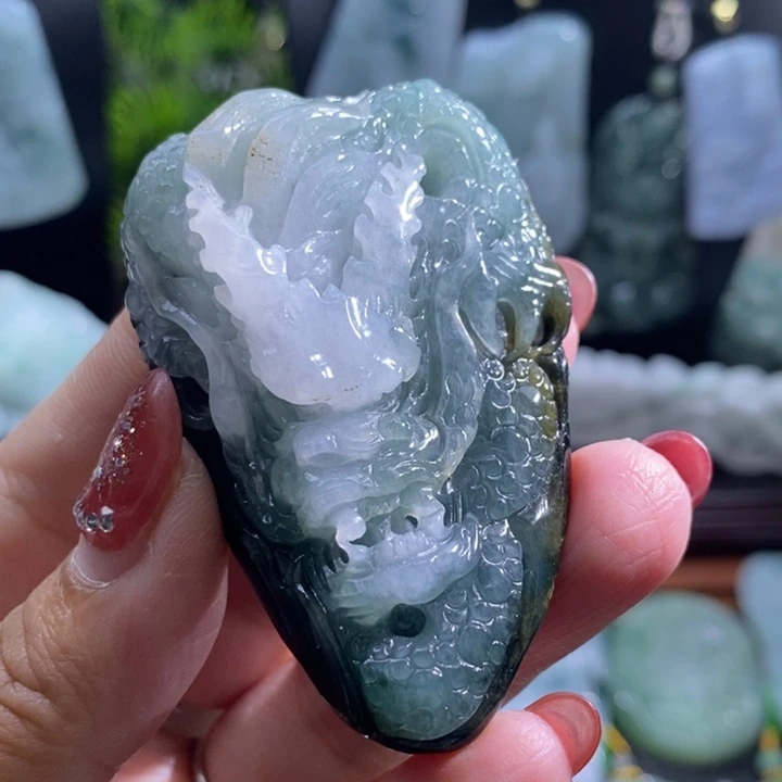 【闪购商品】颈饰未镶嵌翡翠龙牌