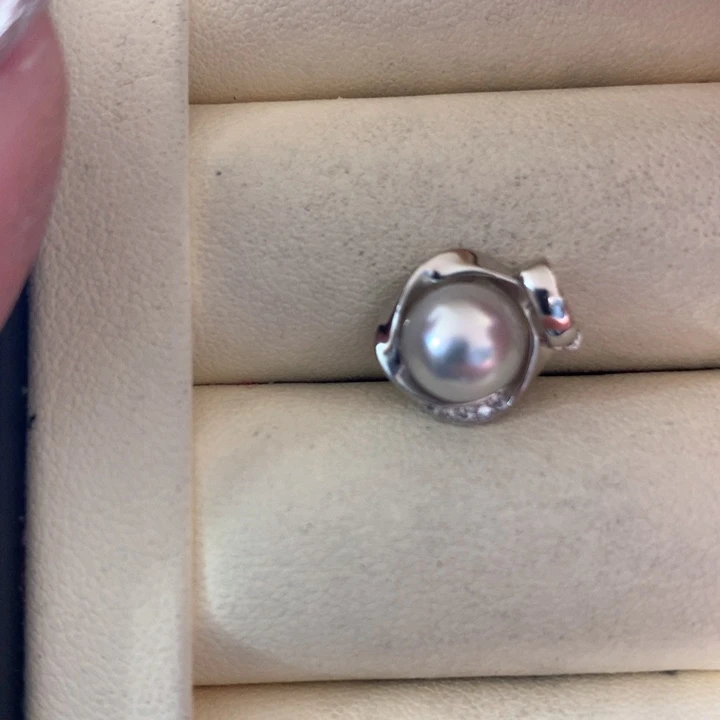 颈饰银S925镶嵌海水珍珠