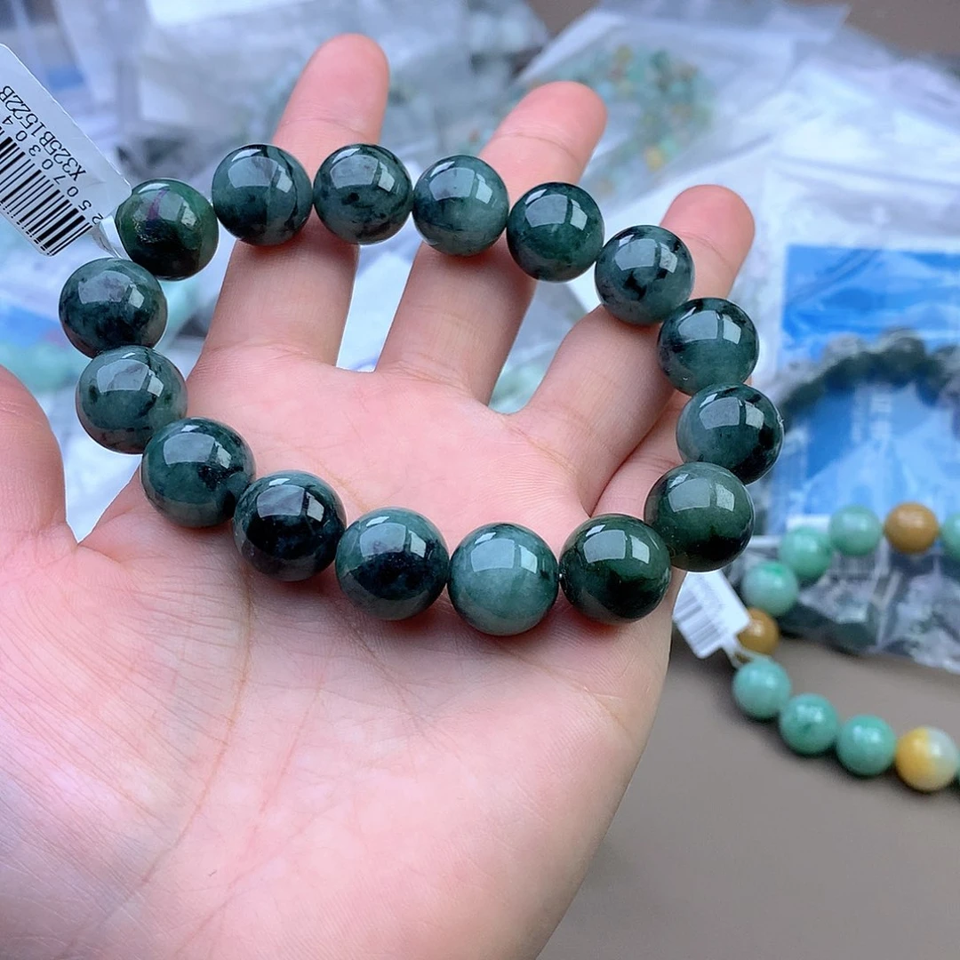 未镶嵌手链翡翠手串