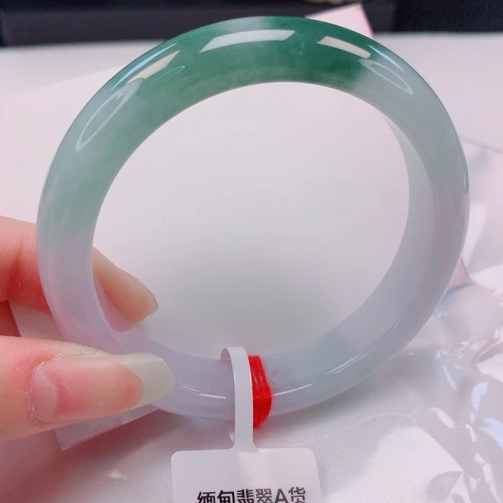 翡翠未镶嵌手镯55圈