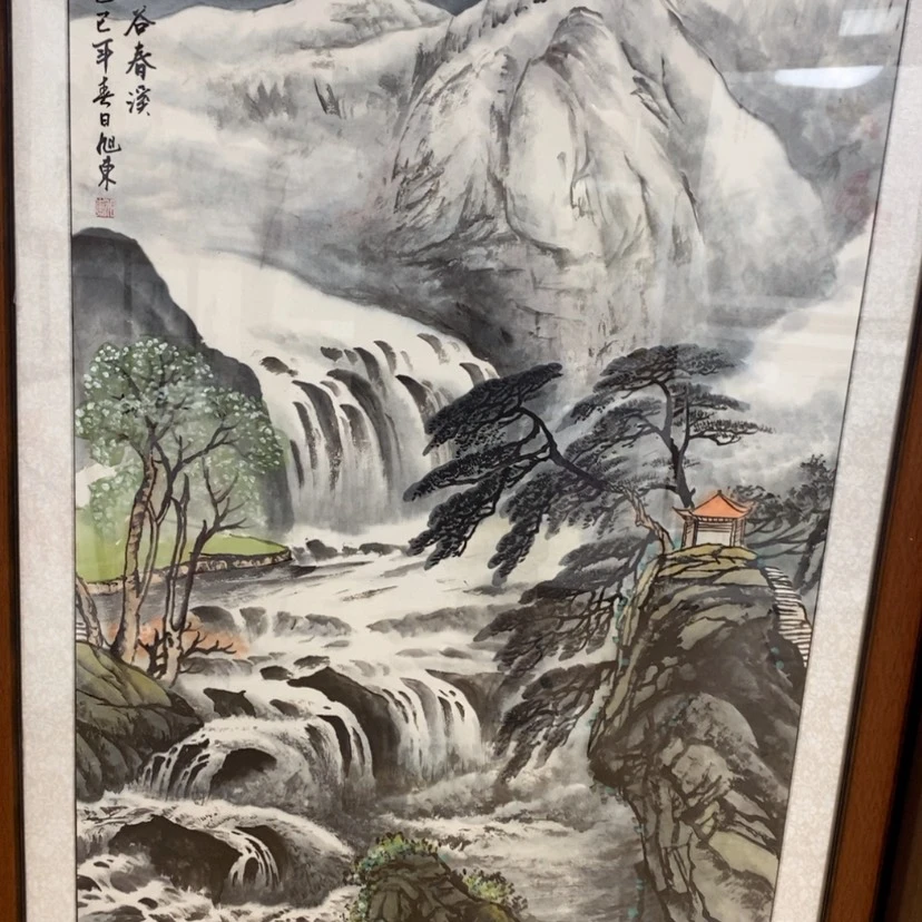 【闪购商品】国画手绘国画带框128.72