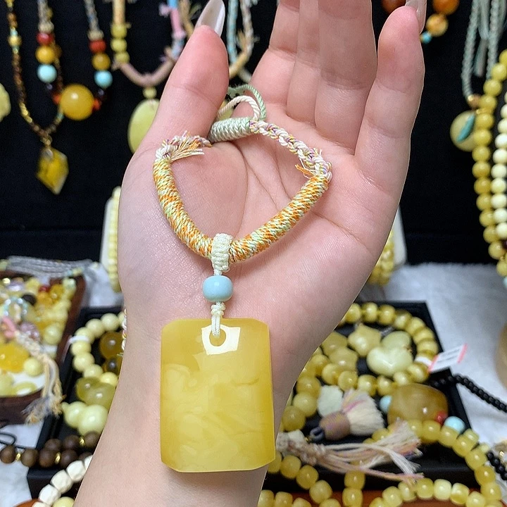手链蜜蜡未镶嵌蜜蜡吊坠项链