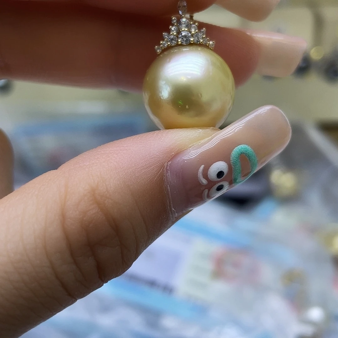 海水珍珠18K金镶嵌颈饰